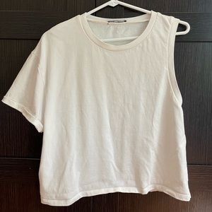 Zara Asymmetrical Sleeve T-Shirt
